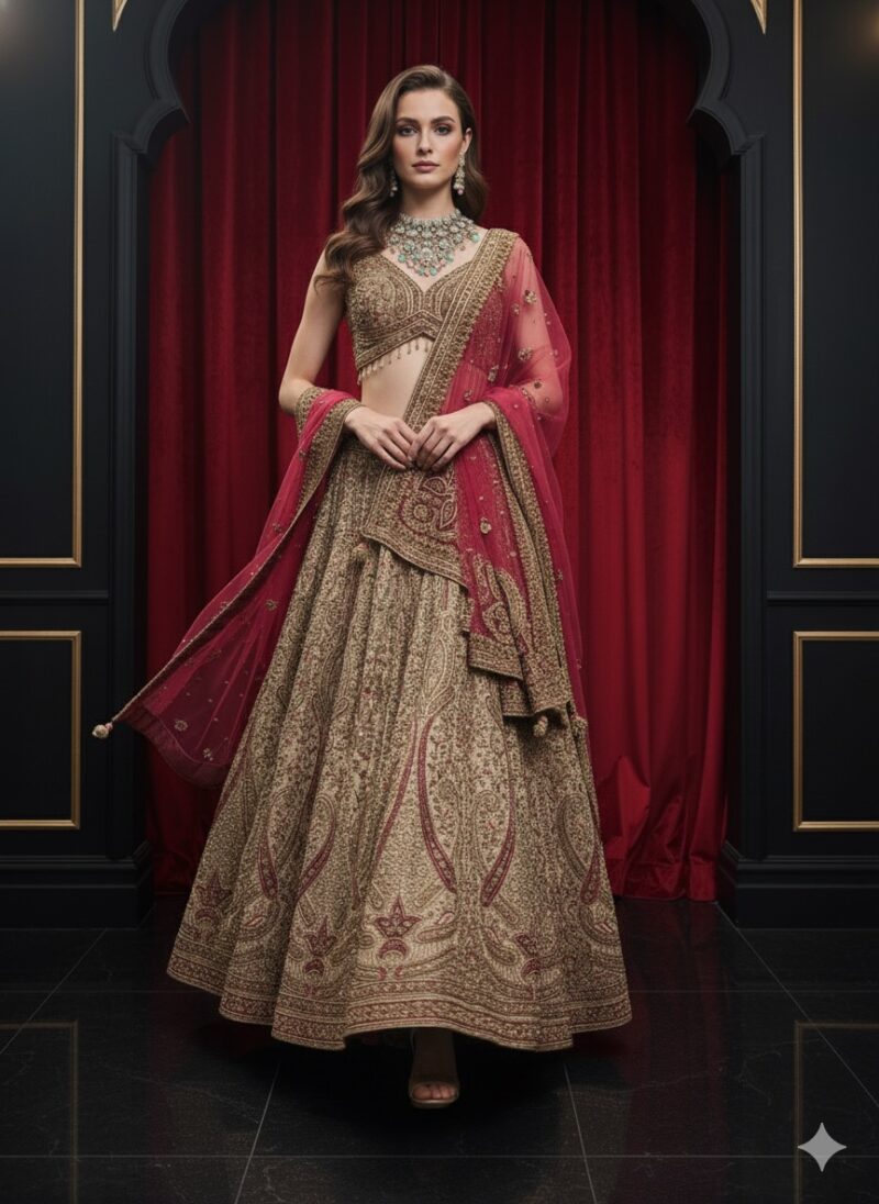 Opulent Gold Bridal Lehenga