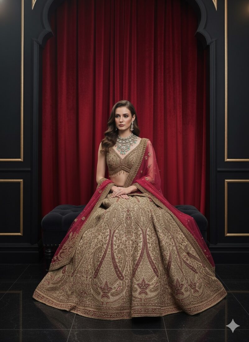 Opulent Gold Bridal Lehenga
