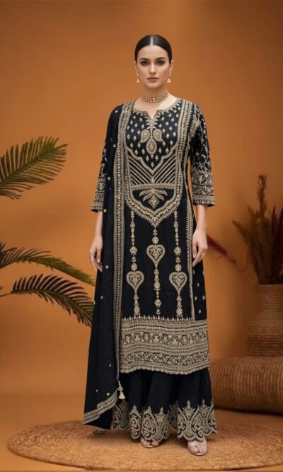 Black Majesty Embroidered Suit