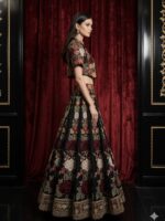 Midnight Garden Fusion Embroidered Lehenga
