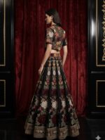 Midnight Garden Fusion Embroidered Lehenga