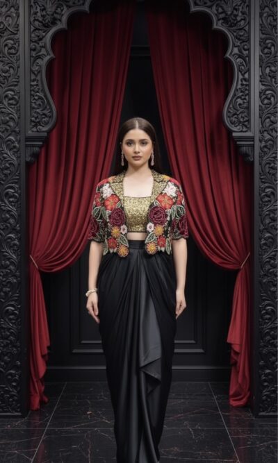 Midnight Garden Fusion Drape