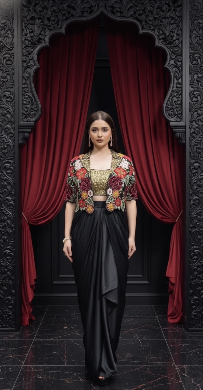 Midnight Garden Fusion Drape