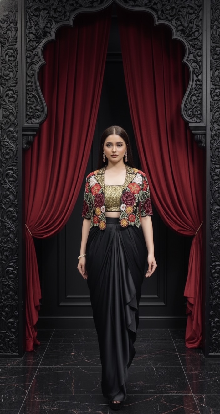 Midnight Garden Fusion Drape