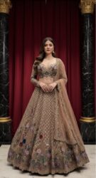 Champagne Garden Heritage Lehenga