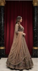 Champagne Garden Heritage Lehenga