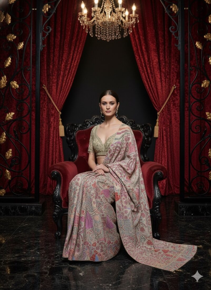 Pastel Tapestry Heritage Saree