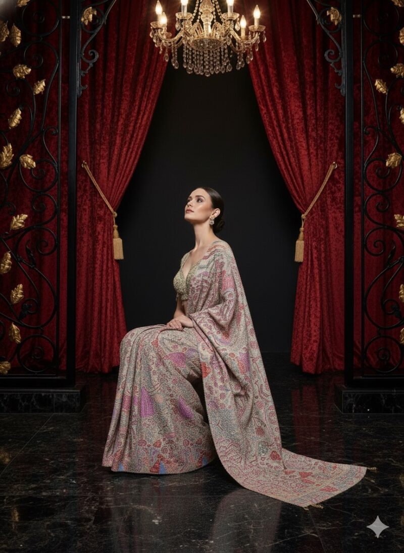 Pastel Tapestry Heritage Saree