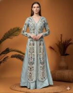 Sky Whisper Embroidered Ensemble