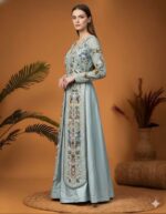 Sky Whisper Embroidered Ensemble