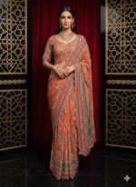 Saffron Royal Heritage Saree