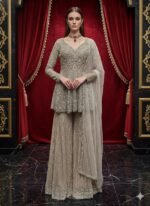 Ethereal Mist Embellished Sharara Set