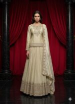 Champagne Elegance Skirt Set