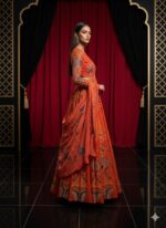 MIKU KUMAR Saffron Royal Anarkali Set