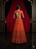 MIKU KUMAR Saffron Royal Anarkali Set