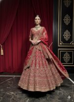 Red Royal Heavy Bridal Lehenga