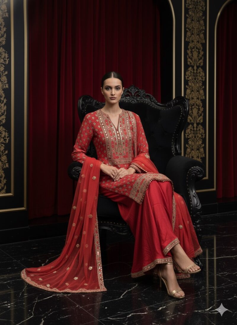 Crimson Heritage Handwork Suit