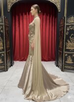 Golden Sculpted Rose Couture