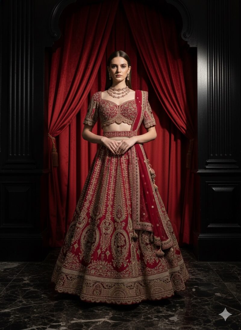 Empress Ruby Couture Lehenga