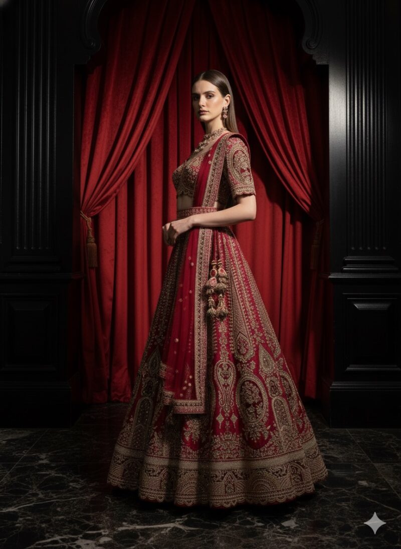 Empress Ruby Couture Lehenga