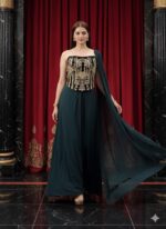 Bottle Green Royal Drape