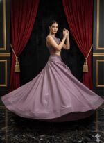 Mauve Shimmer Lehenga Look