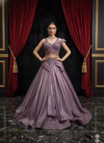 Mauve Shimmer Lehenga Look