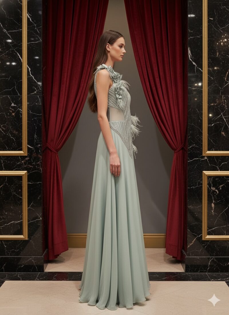 Mint Aura Fusion Gown
