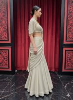 Indo Western Drape Mermaid Ensemble