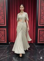 Indo Western Drape Mermaid Ensemble