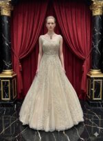 Opulent Ivory Royal Gown