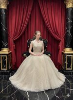 Opulent Ivory Royal Gown