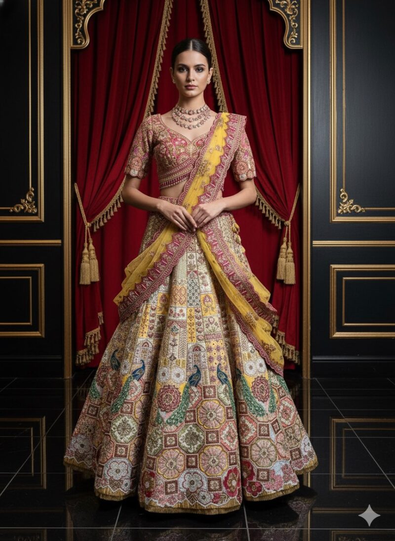 Royal Heritage Peacock Ensemble Lehenga