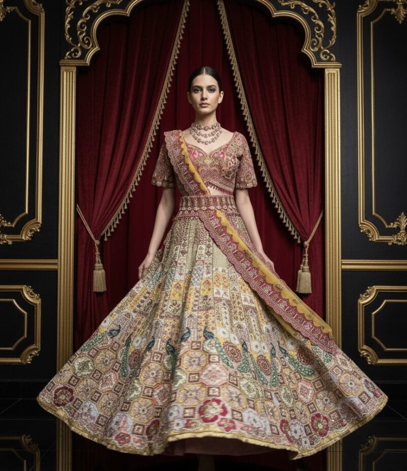 Royal Heritage Peacock Ensemble Lehenga