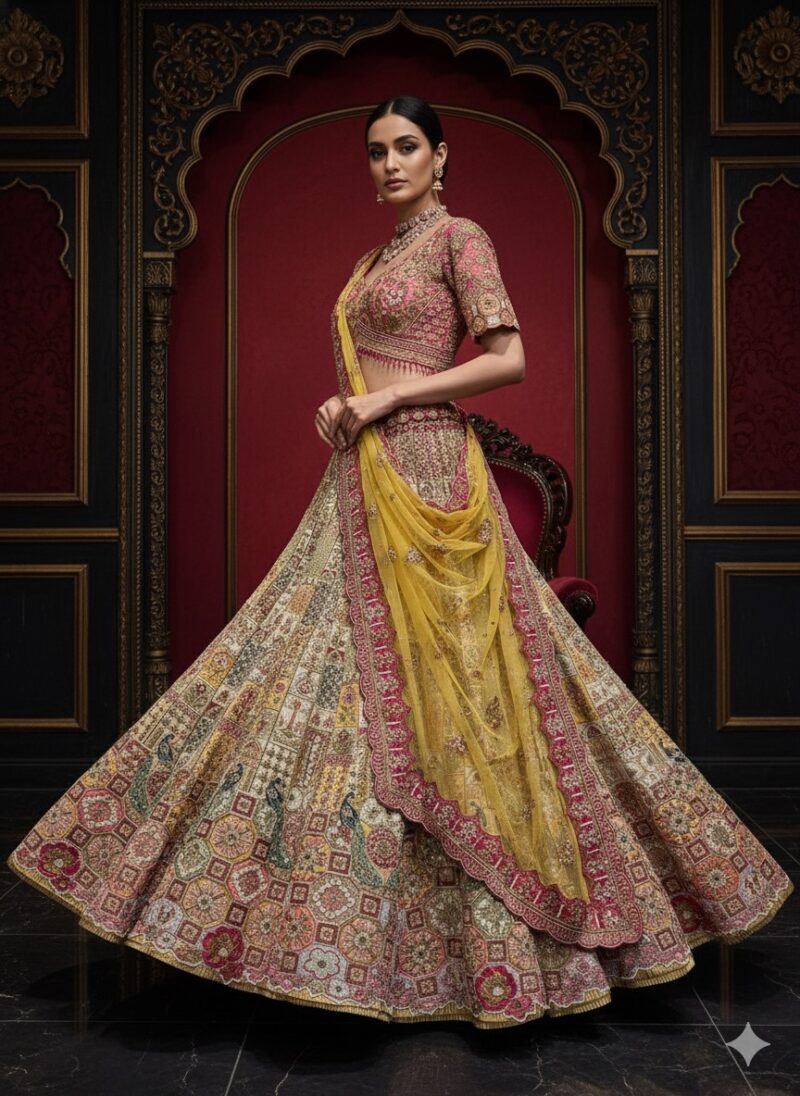 Royal Heritage Peacock Ensemble Lehenga