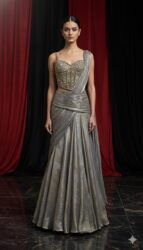 Celestial Metallic Corset Drape