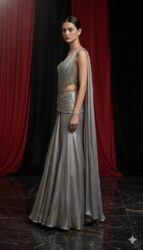 Celestial Metallic Corset Drape