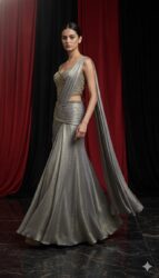 Celestial Metallic Corset Drape