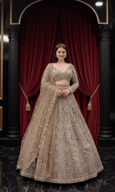 Golden Heirloom Charm Lehenga