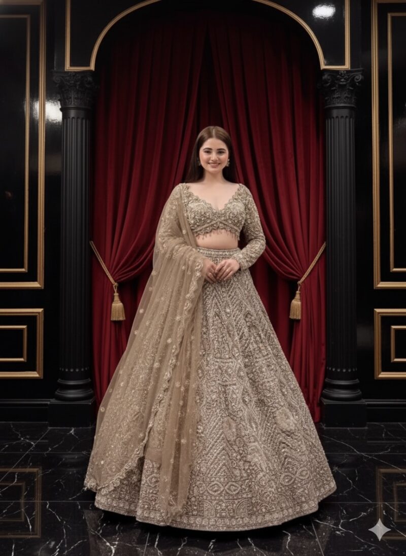 Golden Heirloom Charm Lehenga