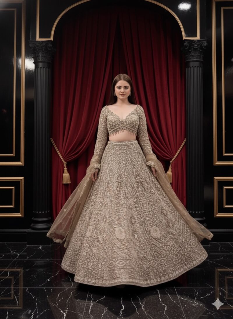 Golden Heirloom Charm Lehenga