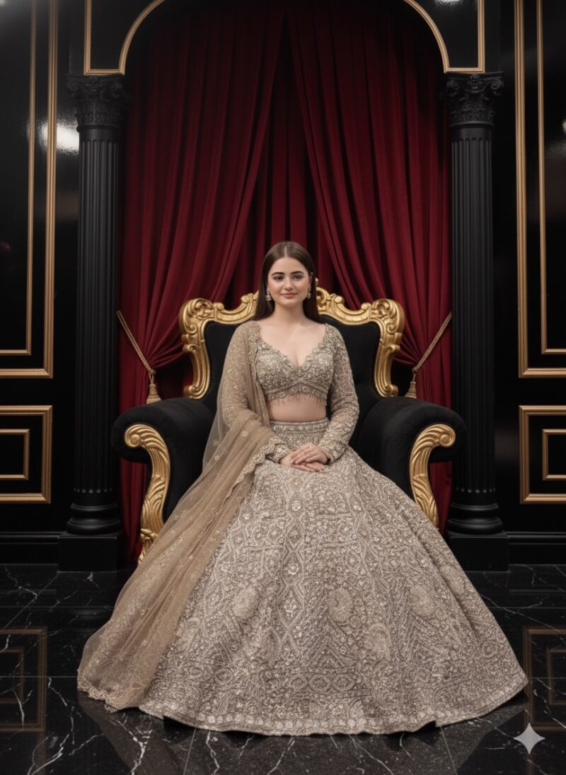 Golden Heirloom Charm Lehenga