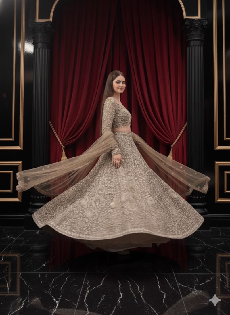 Golden Heirloom Charm Lehenga