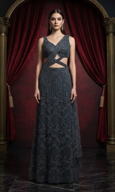 Midnight Sparkle Elegance Couture