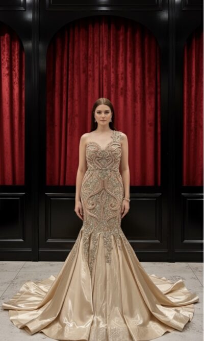 Golden Muse Mermaid Lehenga