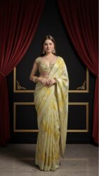 Soft Sunshine Floral Saree