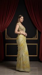 Soft Sunshine Floral Saree