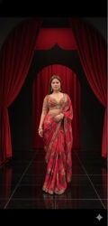 Crimson Regal Aura Saree