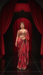 Crimson Regal Aura Saree