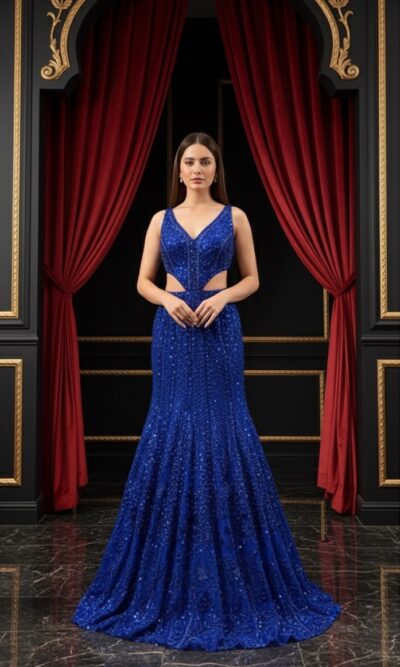 Royal Blue Radiance Gown